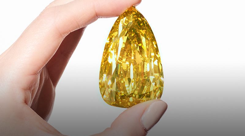 Diamante giallo da record: all’asta da Sotheby’s il Golden Canary da oltre 300 carati.