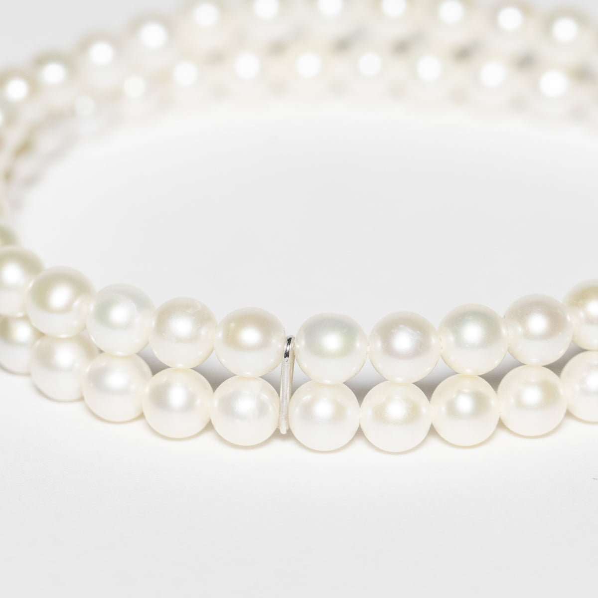 Bracciale Con Doppio Filo Di Perle