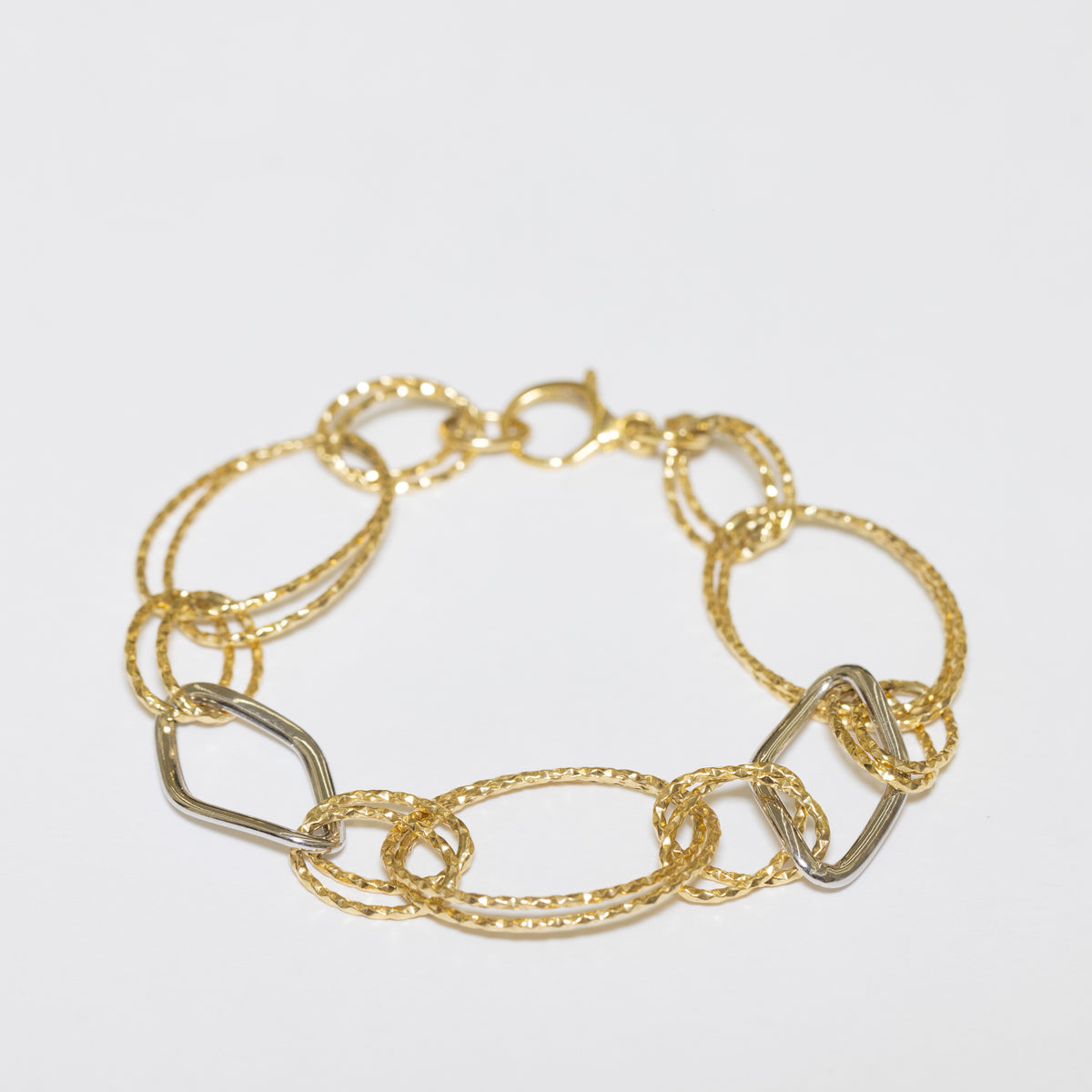 18kt Yellow and White Gold Magic Circle Bracelet