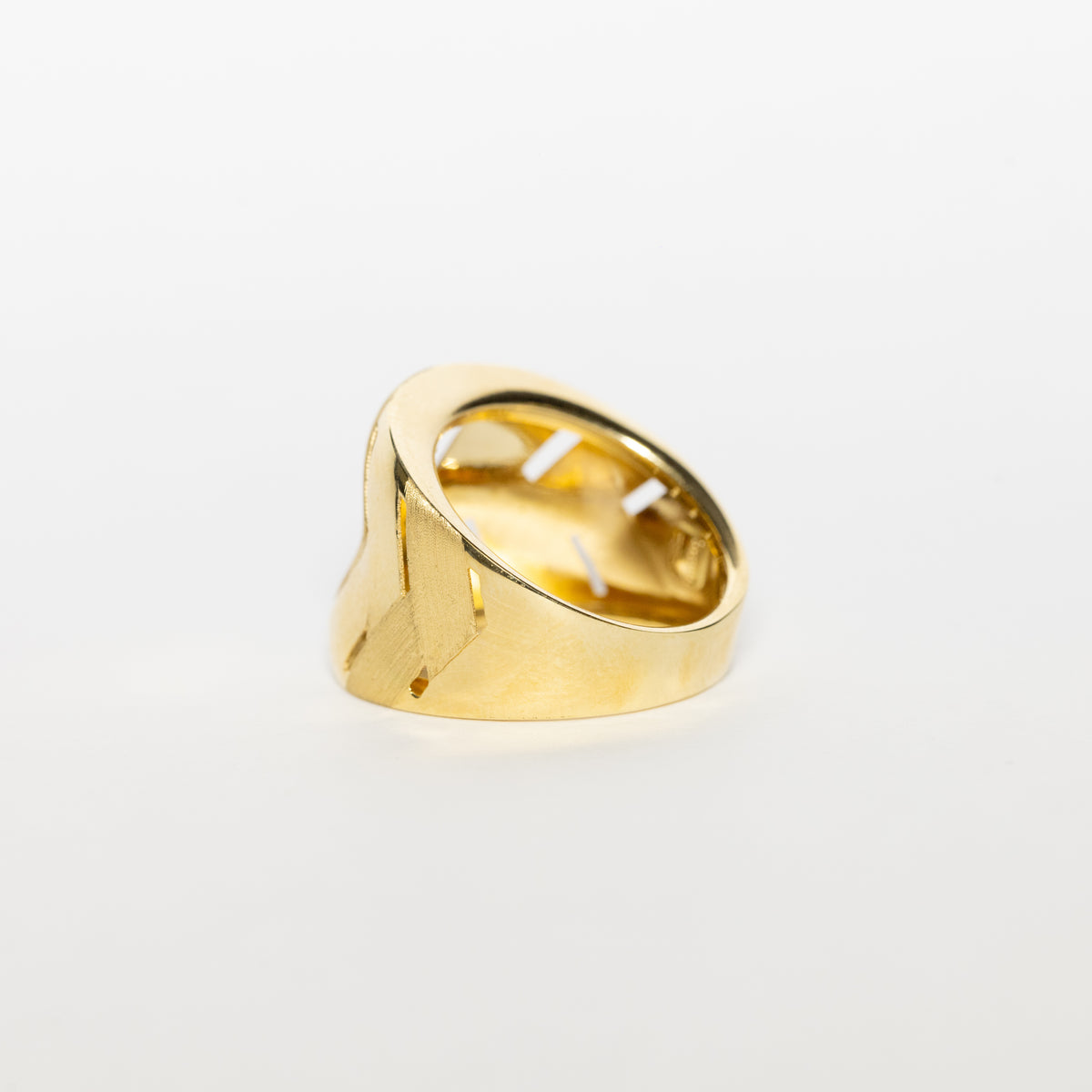 "Golden Leaf" Ring In 18kt Yellow Gold