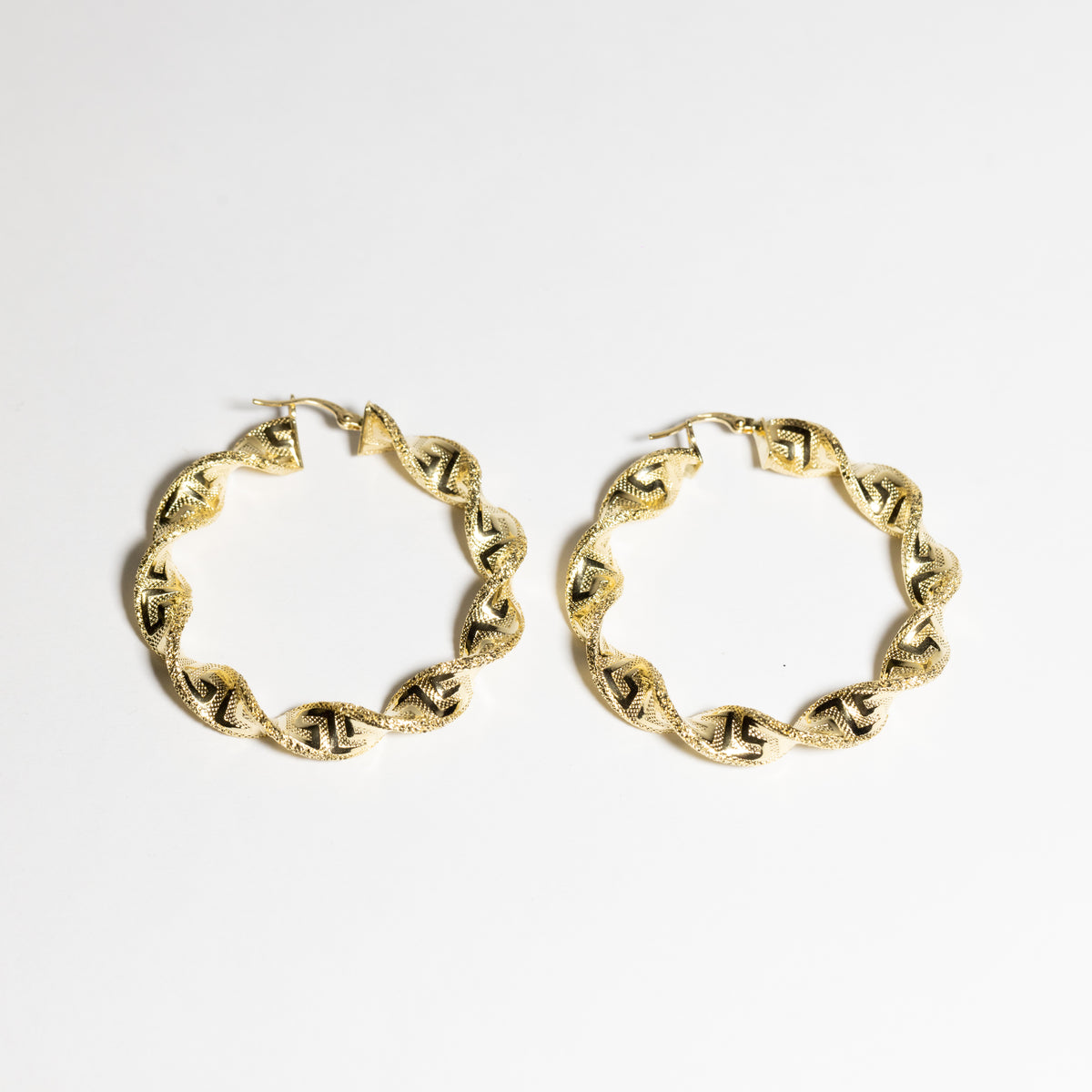 18K Yellow Gold Stud Earrings