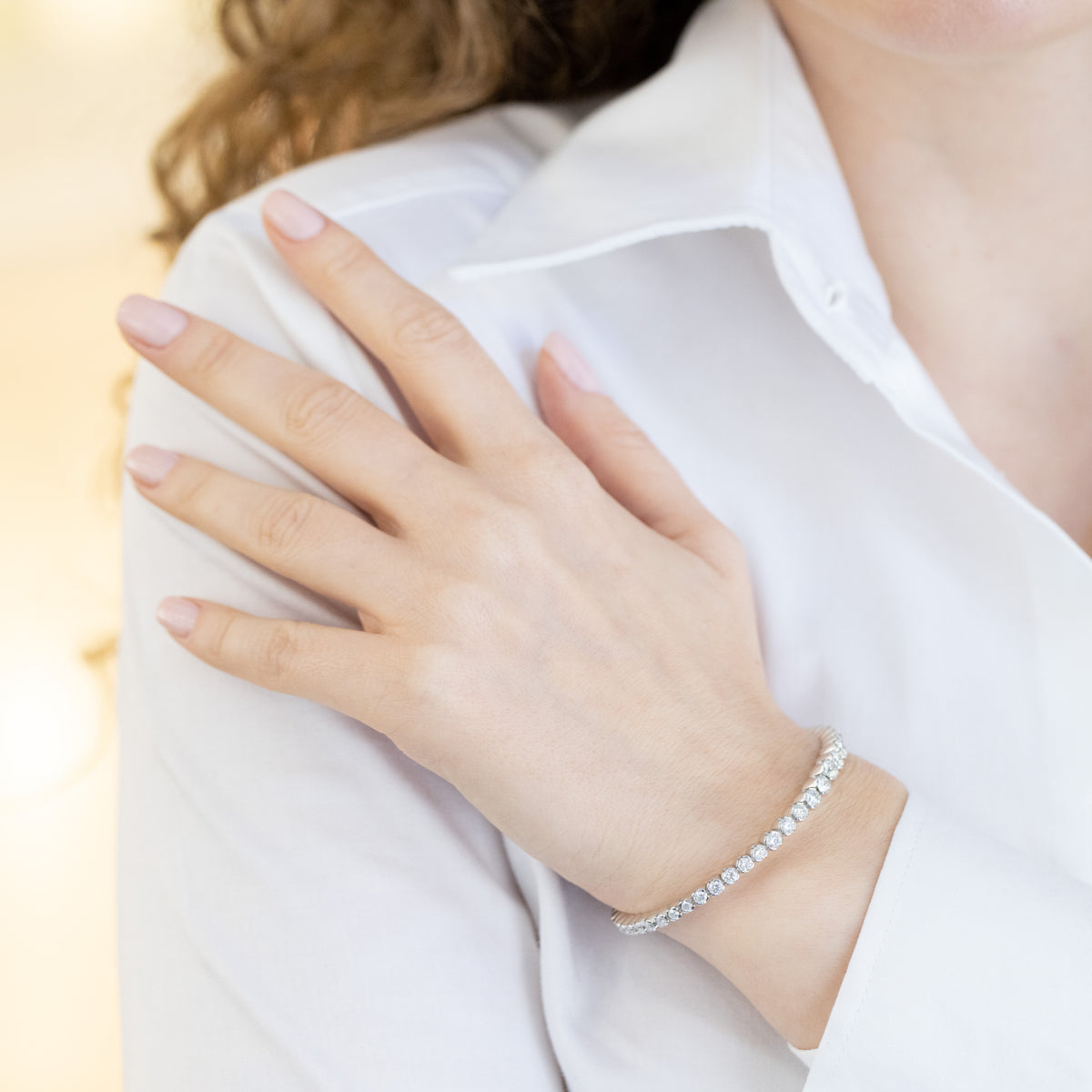 18Kt Gold And Diamond Bracelet