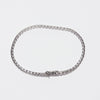 Bracciale Tennis On Oro Bianco 18 Kt E Diamanti