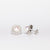 Orecchini In Oro Bianco 18 KT Con Perle E Doppio Giro Di Diamanti