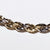 18 KT White - Yellow Gold Collier Necklace Groumette Fantasy 