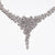 Collana Collier Cascata di Diamanti in Oro Bianco 18KT e impregnata di Diamanti Taglio Rotondo Brillante