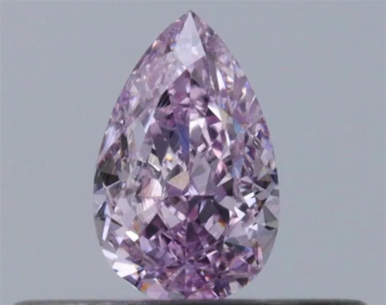 0.21ct Pear Natural Diamond (Colour Fancy Pinkish Purple, Clarity VS2, GIA Certified)