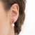 18Kt Yellow Gold Earrings With Degradé Of Colored Stones And Pearls