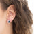 18KT White Gold Earrings With Sapphires And Diamonds