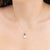 18K White Gold Necklace With Drop-Cut Sapphire, Pearl And Diamond Pendant