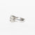Anello Solitario In Oro Bianco 18 kt Con Fiore Di Diamanti