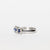 Anello Trilogy In Oro Bianco Con Zaffiri Contornati Di Diamanti