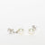 18Kt White Gold Pendant Earrings With Light Point And Pearls
