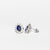 18KT White Gold Earrings With Sapphires And Diamonds