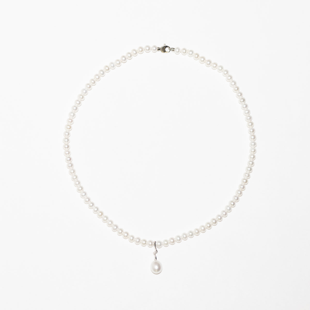 Collana Di Perle Fresh Water Con Pendente