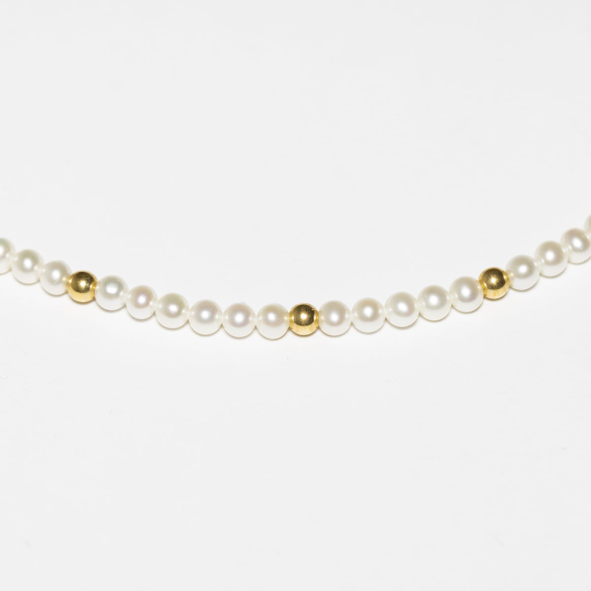 Collana Di Perle Fresh Water E Oro Giallo 18 Kt