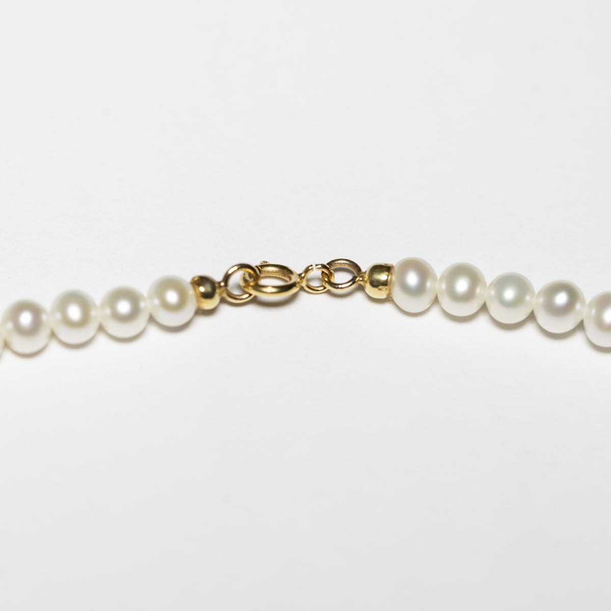 Collana Di Perle Fresh Water E Oro Giallo 18 Kt