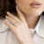 Solitaire ring in 18 kt white gold and brilliant cut diamond