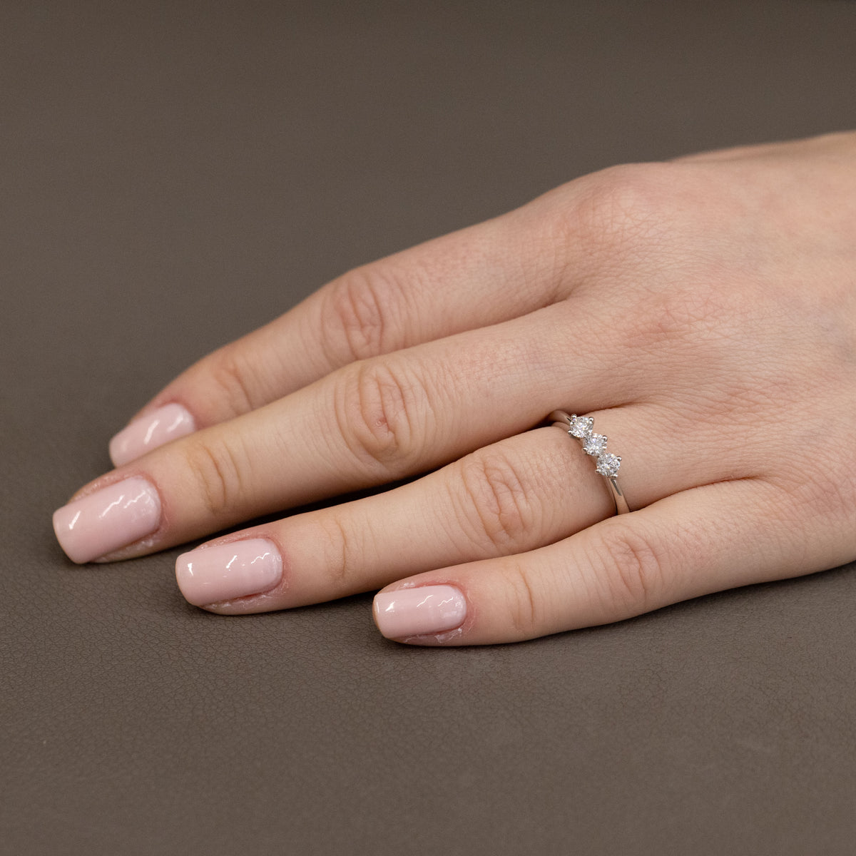 Trilogy in Platino e Diamanti dal taglio brillante