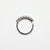 Anello Veretta A 7 Pietre In Oro Bianco 18 Kt E Diamanti