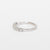 Anello Veretta A 7 Pietre In Oro Bianco 18 Kt E Diamanti