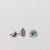 18K White Gold Earrings With Emeralds And Diamonds