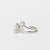 Anello Trilogy Asimmetrico In Oro Bianco 18 Kt E Diamanti