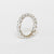 Anello Girodito in Oro Bianco 18KT con Diamanti Forma Rotondo Brillante