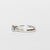 Anello Solitario Forma Margherita In Oro Bianco 18 Kt E Diamante