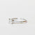 Anello Solitario In Oro Bianco 18 Kt Con Diamante Centrale E Pavè Laterale