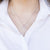Collana in Oro Bianco 18 kt con Pavè centrale e Perla Akoya
