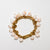 Bracciale in oro giallo 18 kt e corallo pelle d'angelo