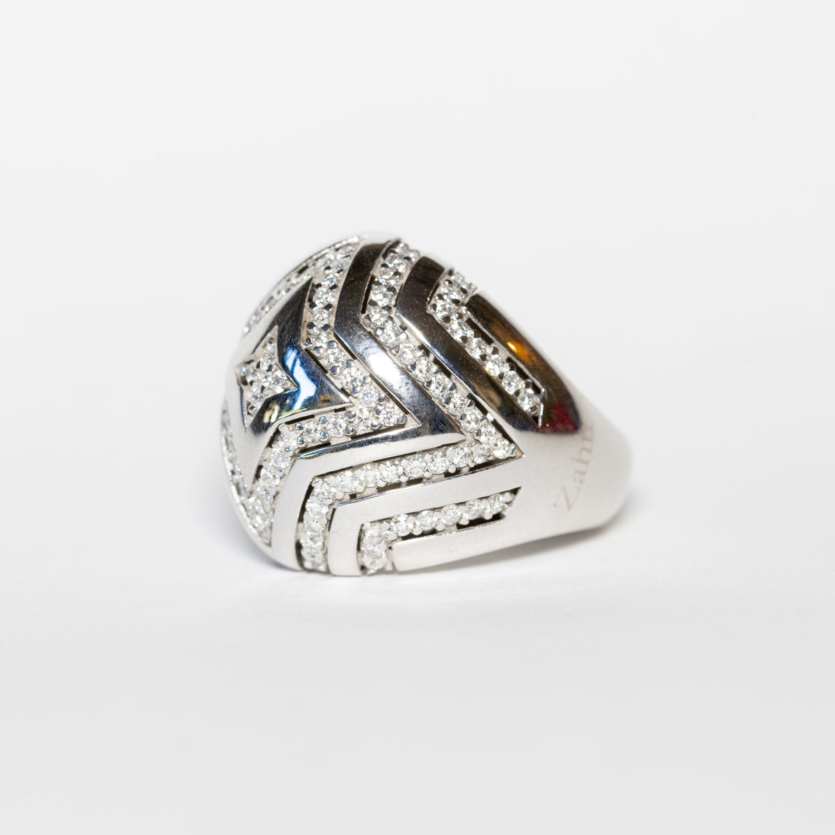 Anello Antares in Oro Bianco 18kt  e Diamanti