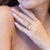 "Wave" Ring In 18kt White And Yellow Gold