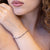 Bracciale Tennis in oro Bianco 18 kt con diamanti Neri e Diamanti