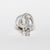 Anello Intreccio Infinito  in Oro Bianco 18kt  con Diamanti