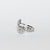 Anello Two Flowers in Oro Bianco 18 kt con Diamanti