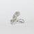 Anello Fiordaliso in Oro Bianco 18 kt con Diamanti