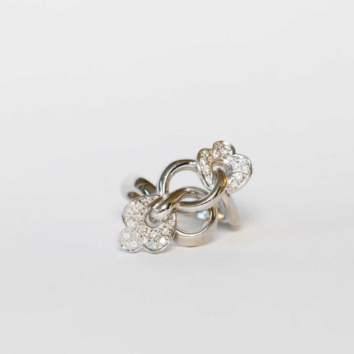 Anello Legame in Oro Bianco 18kt con Diamanti