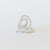 18kt white gold and diamond spiral fantasy ring