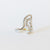 18kt white gold and diamond spiral fantasy ring