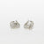 Orecchini Luxury forma Fantasy in Oro Bianco 18kt e contorno in Diamanti a girare