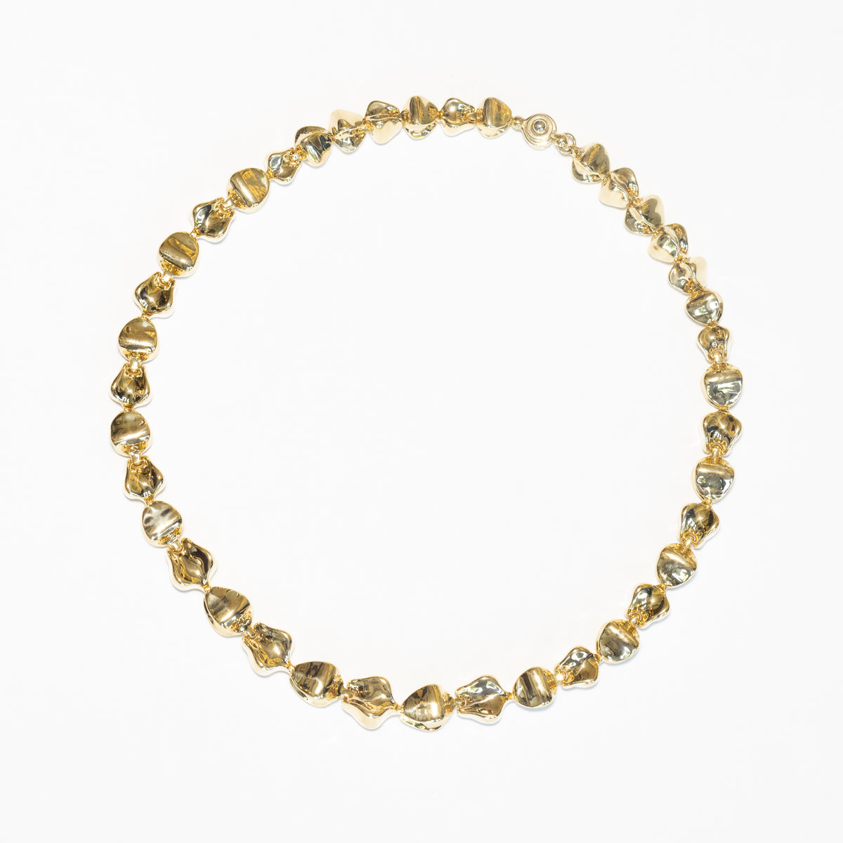 "Gilded Age" necklace in 18 kt yellow gold