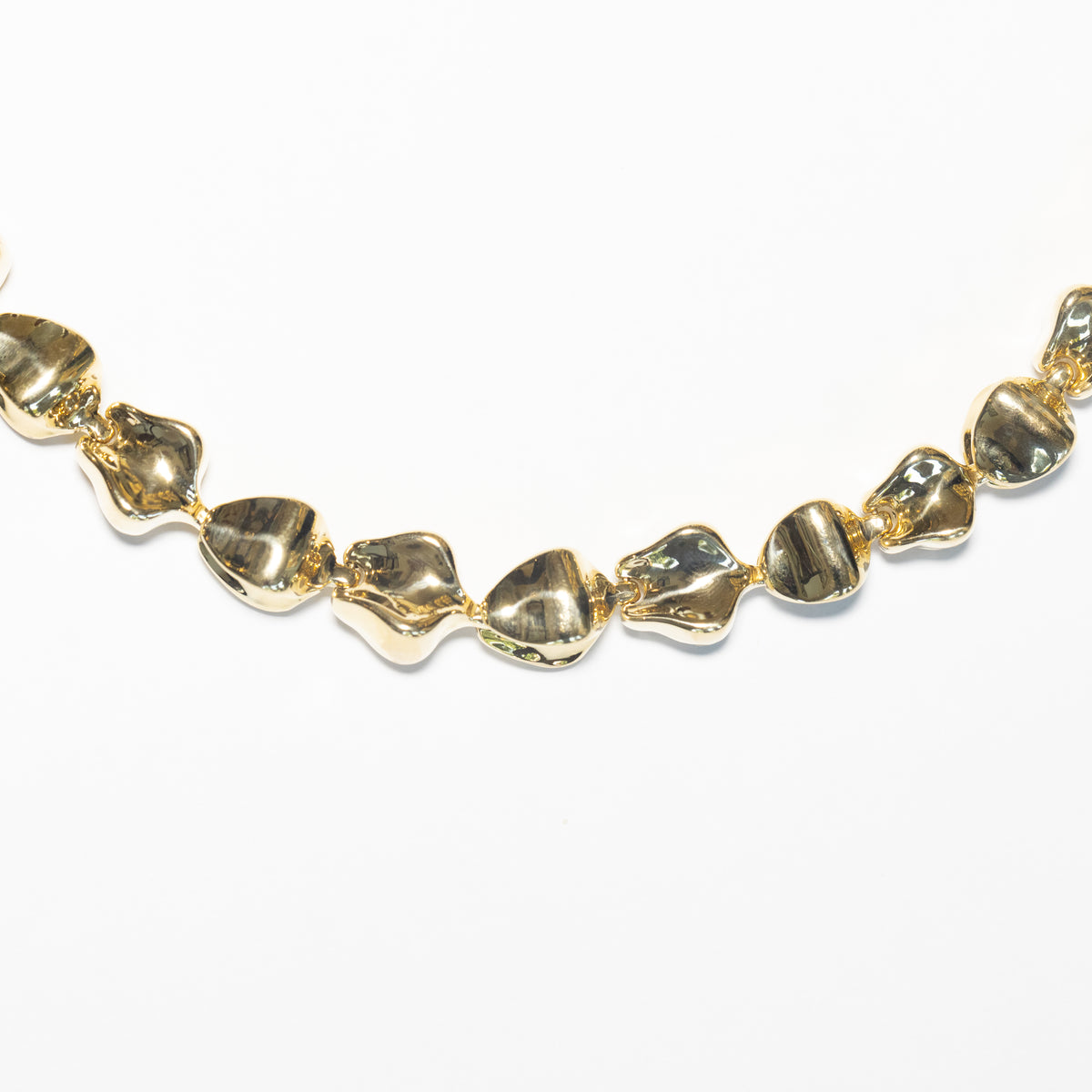 "Gilded Age" necklace in 18 kt yellow gold