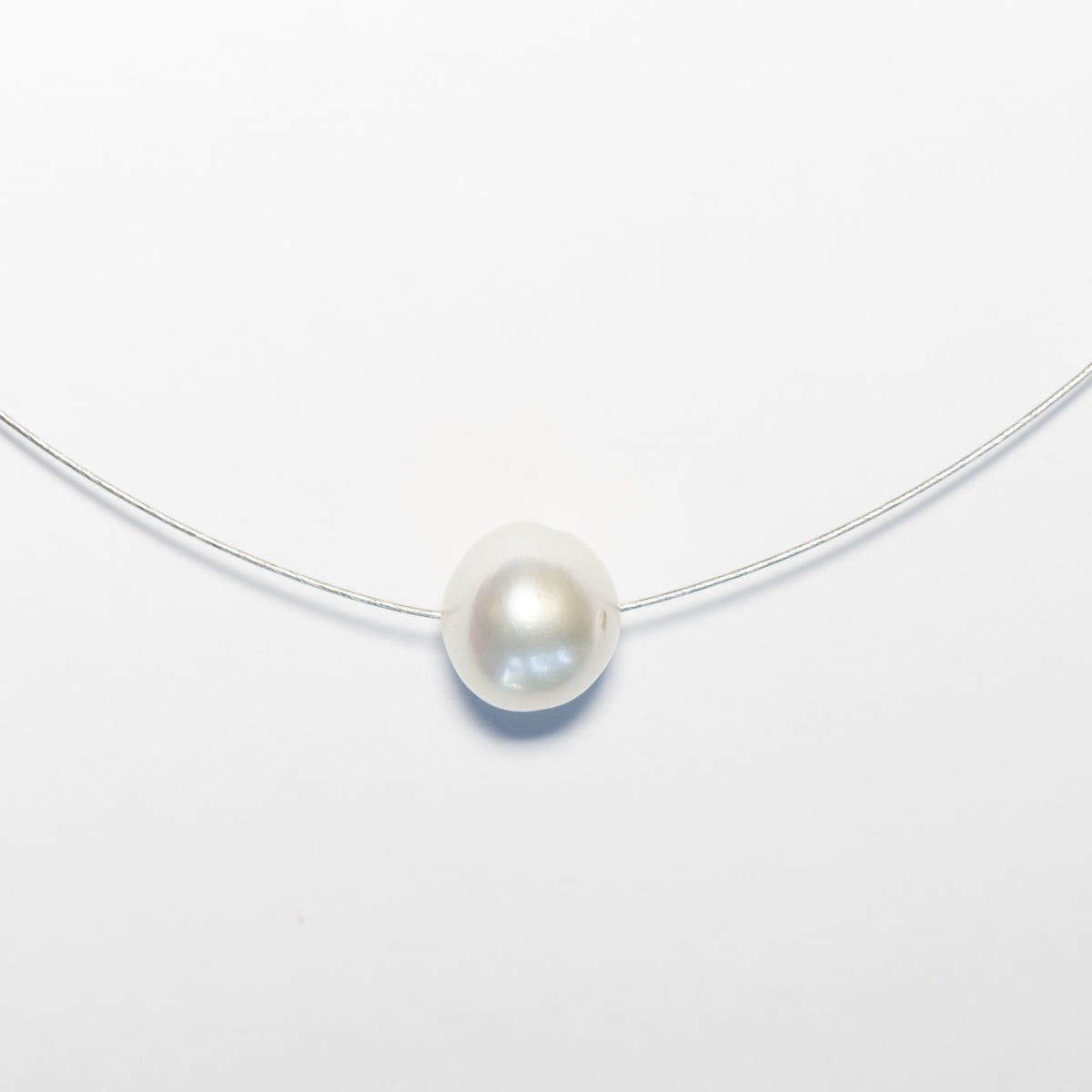 &quot;Rarity Pearl&quot; Necklace In 18kt White Gold With Australian Pearl