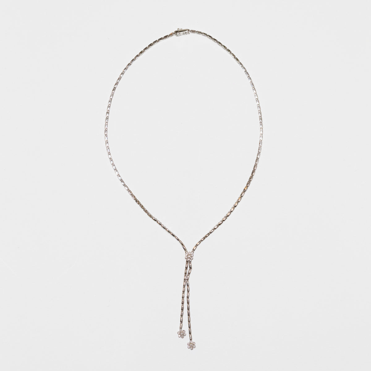 Spring Necklace in 18kt White Gold and Diamonds