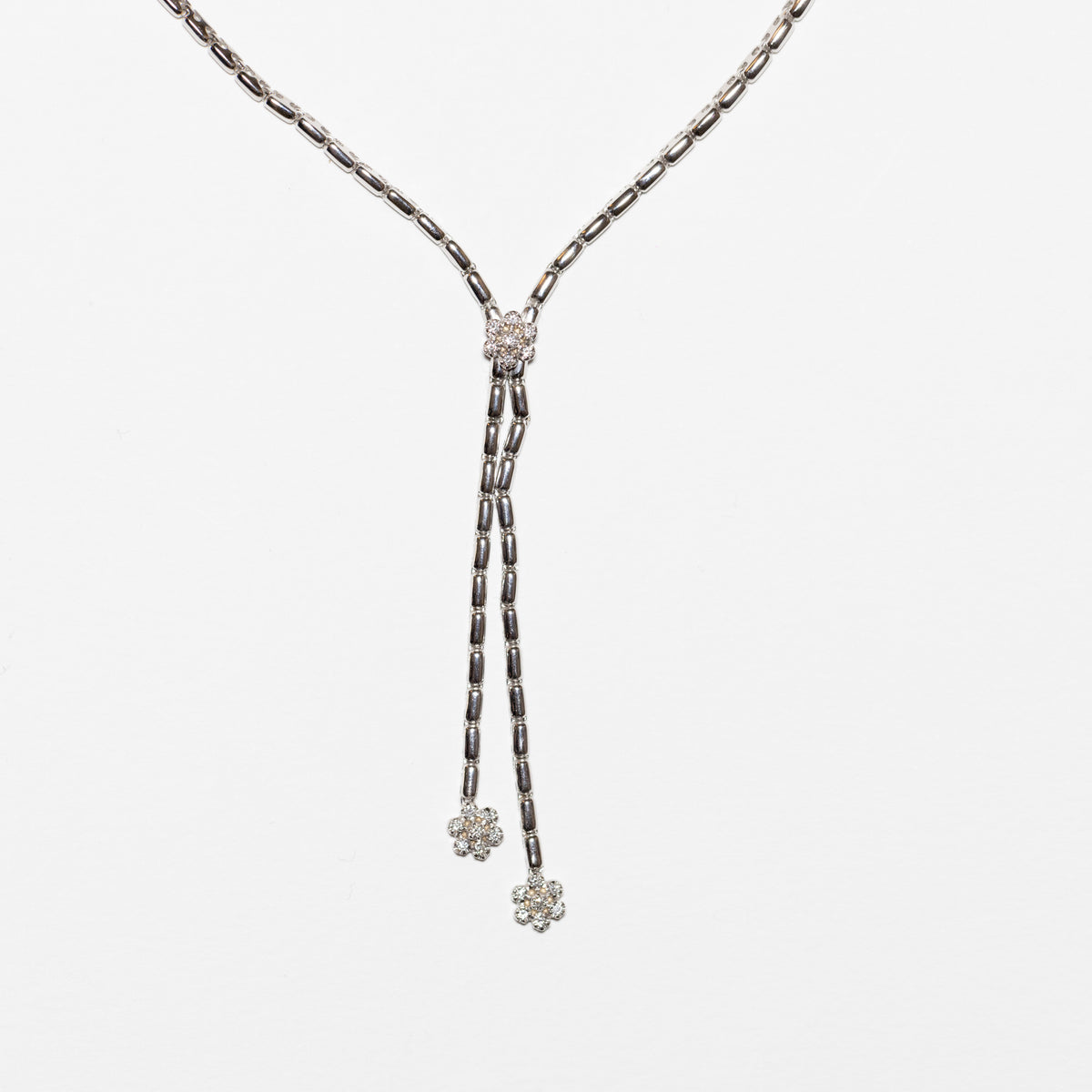 Spring Necklace in 18kt White Gold and Diamonds