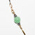 Collier in oro bianco e giallo 18 kt con giada e diamanti