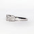 Anello trilogy in oro bianco 18kt in pavè di diamanti