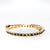 Bracciale Tennis in oro giallo 18 kt con diamanti neri